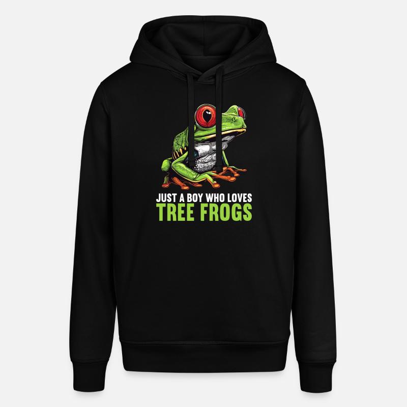 Tree Frog Baumfrösche Baumfrosch - Stanley/Stella Unisex Hoodie SOUNDER - Schwarz