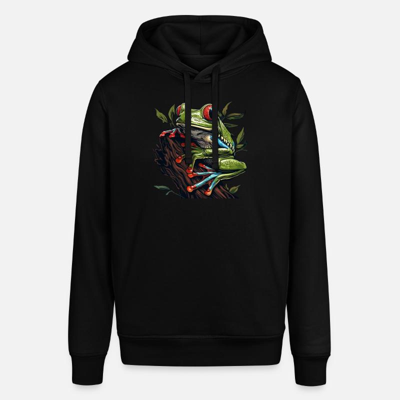 Rainette Baumfrösche Baumfrosch - Sweat à capuche SOUNDER Stanley/Stella Unisexe - noir