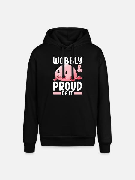 Cute Blob Fish Ugly Fish - Stanley/Stella SOUNDER Unisex Hoodie - black