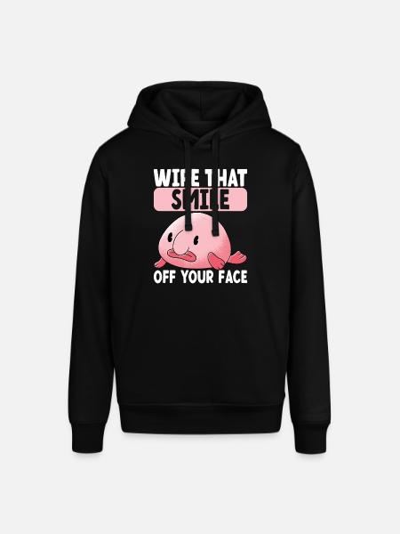 Cute Blob Fish Ugly Fish - Stanley/Stella SOUNDER Unisex Hoodie - black