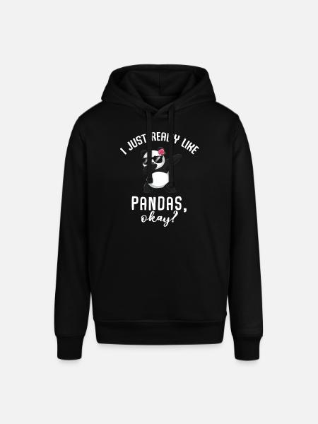 Panda Panda Bear Funny - Stanley/Stella SOUNDER Unisex Hoodie - black