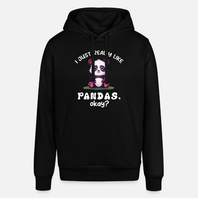 Panda Panda Ours Drôle - Sweat à capuche SOUNDER Stanley/Stella Unisexe - noir