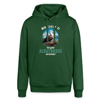 Albatross Albatrosse Albatros - Stanley/Stella SOUNDER Unisex Hoodie - bottle green - Front - Alina (178cm) & Michal (187cm)