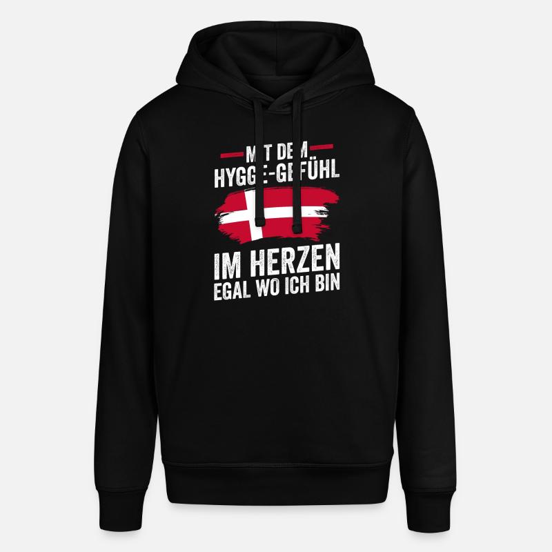 Danois Danemark - Sweat à capuche SOUNDER Stanley/Stella Unisexe - noir