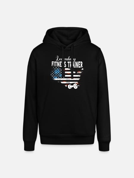 Fitnesstrainer US - Stanley/Stella Unisex Hoodie SOUNDER - Schwarz