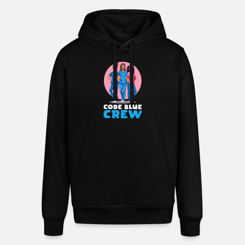 Notaufnahme Krankenschwester Code Blue Crew - Stanley/Stella Unisex Hoodie SOUNDER - Schwarz