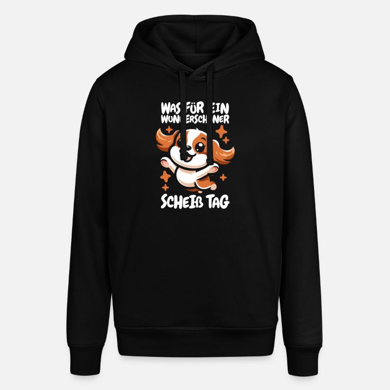King Charles Cavalier Drôle - Sweat à capuche SOUNDER Stanley/Stella Unisexe - noir