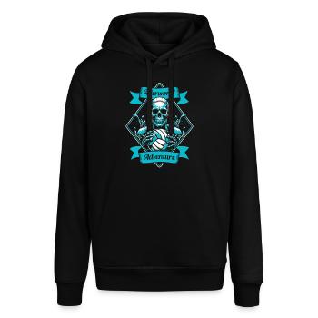 Wasserball Wasserballer Afterworld Adventure - Stanley/Stella Unisex Hoodie SOUNDER - Schwarz - Vorne - Alina (178cm) & Michal (187cm)