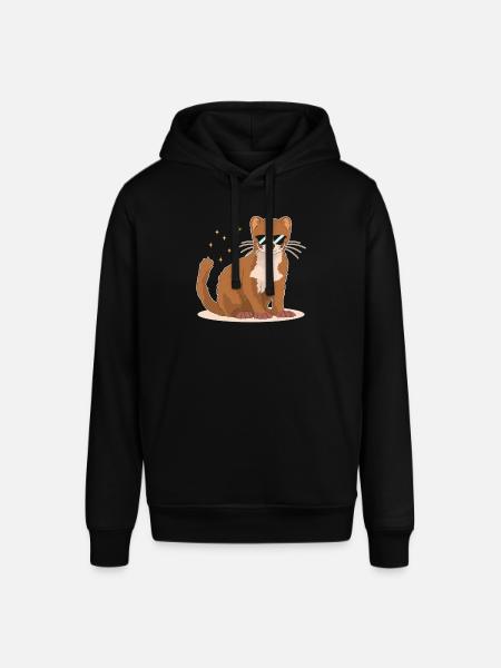 Wiesel Mauswiesel Zwergwiesel Geschenk - Stanley/Stella Unisex Hoodie SOUNDER - Schwarz