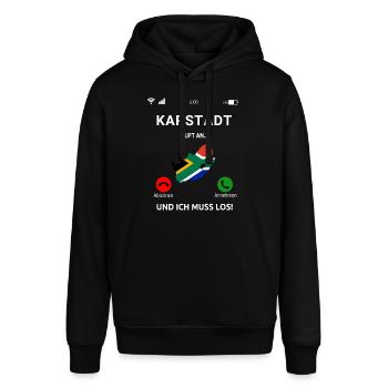 Kapstadt Ruft An Südafrika Cape Town Urlaub - Stanley/Stella Unisex Hoodie SOUNDER - Schwarz - Vorne - Alina (178cm) & Michal (187cm)