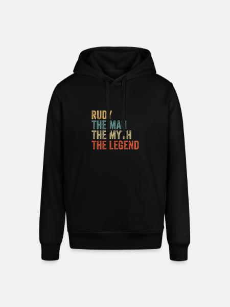 Rudy the man the myth - Stanley/Stella SOUNDER Unisex Hoodie - black