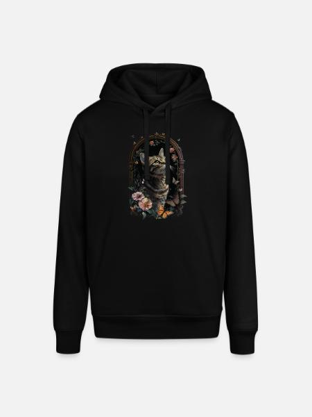 American Shorthair Cat - Stanley/Stella SOUNDER Unisex Hoodie - black