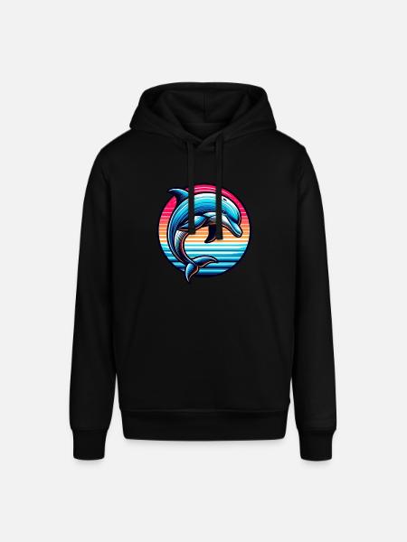 Delfin - Stanley/Stella Unisex Hoodie SOUNDER - Schwarz