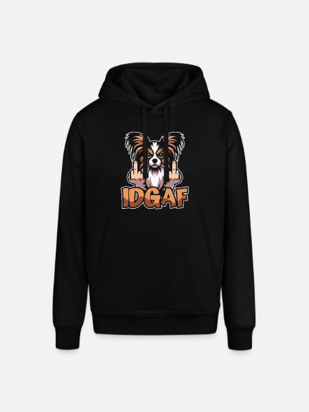 Papillon Idgaf - Stanley/Stella SOUNDER Unisex Hoodie - black