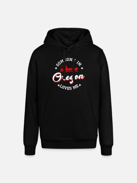 Quelqu’un dans l’Oregon m’aime - Sweat à capuche SOUNDER Stanley/Stella Unisexe - noir