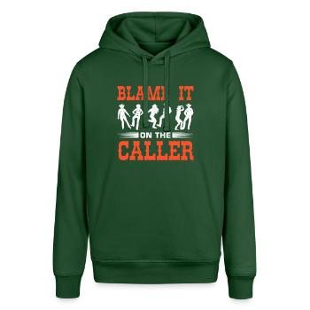 Witziger Square Dance Spruch - Stanley/Stella Unisex Hoodie SOUNDER - Flaschengrün - Vorne - Alina (178cm) & Michal (187cm)