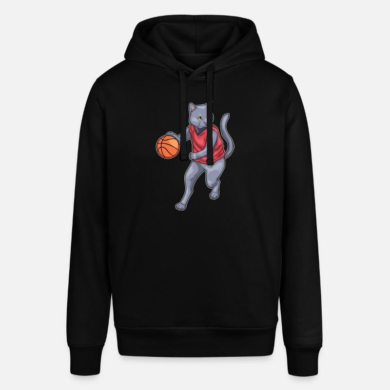 Chat Basketteur Basketteur Basketball - Sweat à capuche SOUNDER Stanley/Stella Unisexe - noir