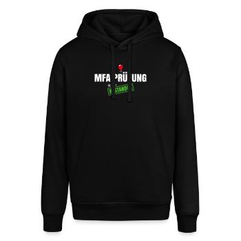 MFA Bestanden - Stanley/Stella Unisex Hoodie SOUNDER - Schwarz - Vorne - Alina (178cm) & Michal (187cm)