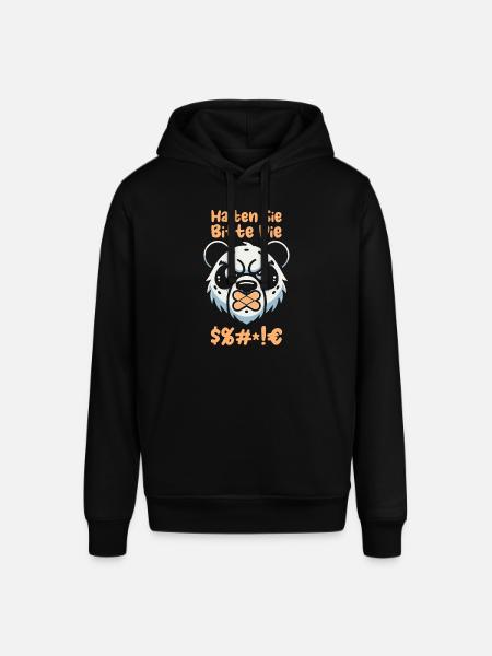 Panda géant Panda Ours - Sweat à capuche SOUNDER Stanley/Stella Unisexe - noir