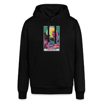 Tarotkarten Tarotkarte Strength Kraft - Stanley/Stella Unisex Hoodie SOUNDER - Schwarz - Vorne - Alina (178cm) & Michal (187cm)