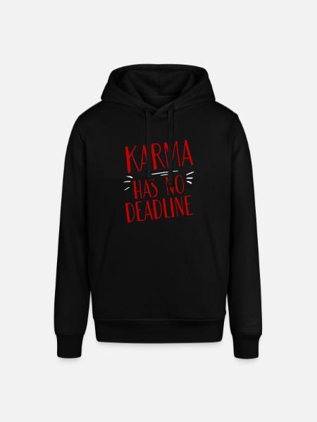 Karma Has No Deadline 2 - Stanley/Stella SOUNDER Unisex Hoodie - black