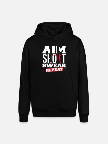 Bow, Aim, Swearing, Archery - Stanley/Stella SOUNDER Unisex Hoodie - black