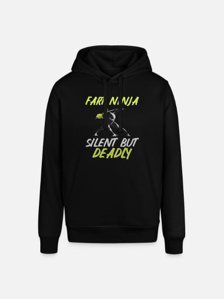 fart farting farting farting - Stanley/Stella SOUNDER Unisex Hoodie - black