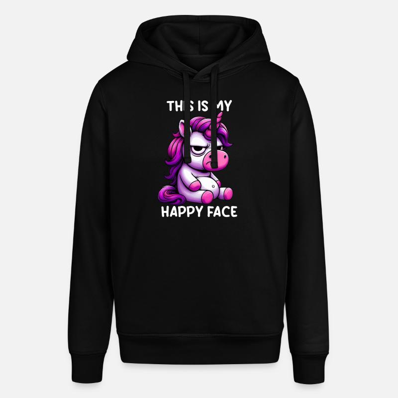 C’est mon visage heureux - Sweat à capuche SOUNDER Stanley/Stella Unisexe - noir