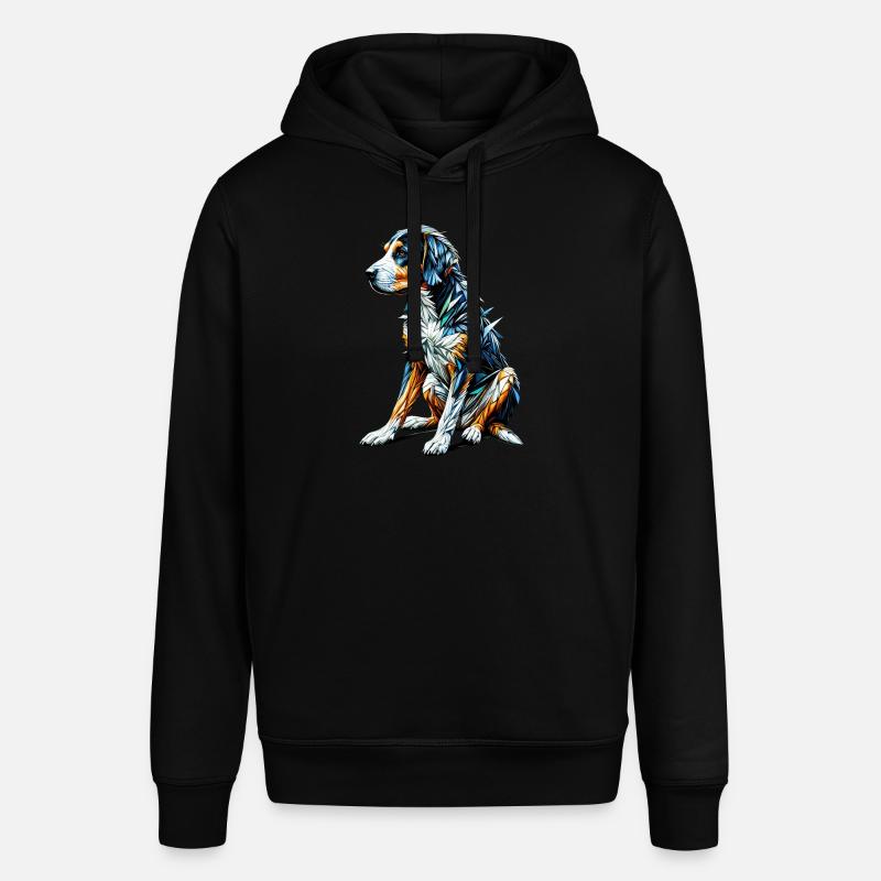 Polygone Art Chien Courant Suisse - Sweat à capuche SOUNDER Stanley/Stella Unisexe - noir