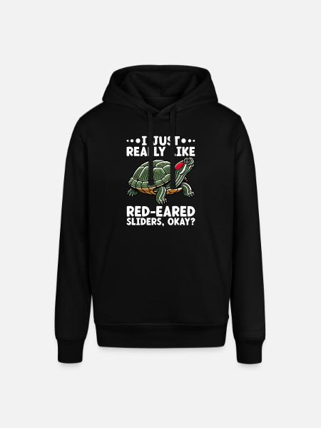 Turtle Red-eared Turtle - Stanley/Stella SOUNDER Unisex Hoodie - black