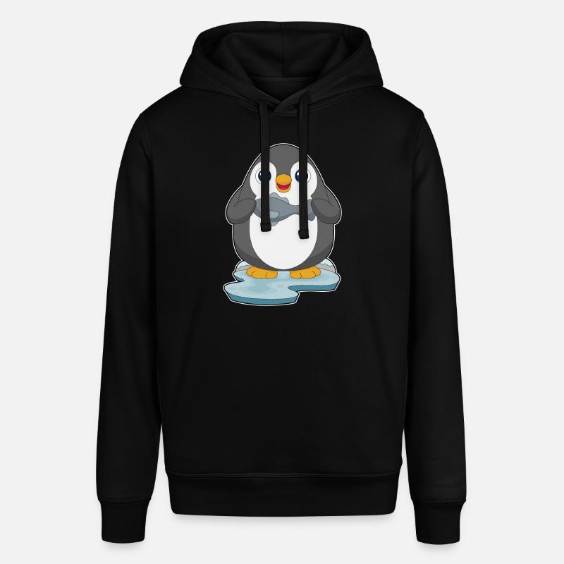 Poisson pingouin - Sweat à capuche SOUNDER Stanley/Stella Unisexe - noir
