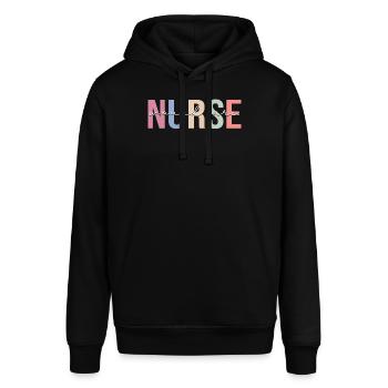 Wound Care Nurse - Stanley/Stella SOUNDER Unisex Hoodie - black - Front - Alina (178cm) & Michal (187cm)