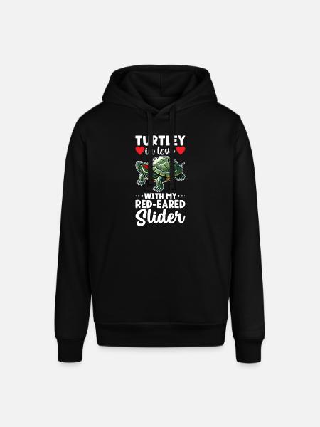 Turtle Red-eared Turtle - Stanley/Stella SOUNDER Unisex Hoodie - black