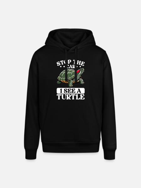 Turtle Red-eared Turtle - Stanley/Stella SOUNDER Unisex Hoodie - black