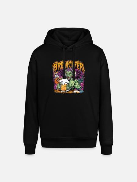 Brewcifer Devil Beer Lover Halloween - Stanley/Stella SOUNDER Unisex Hoodie - black