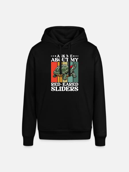 Turtle Red-eared Turtle - Stanley/Stella SOUNDER Unisex Hoodie - black