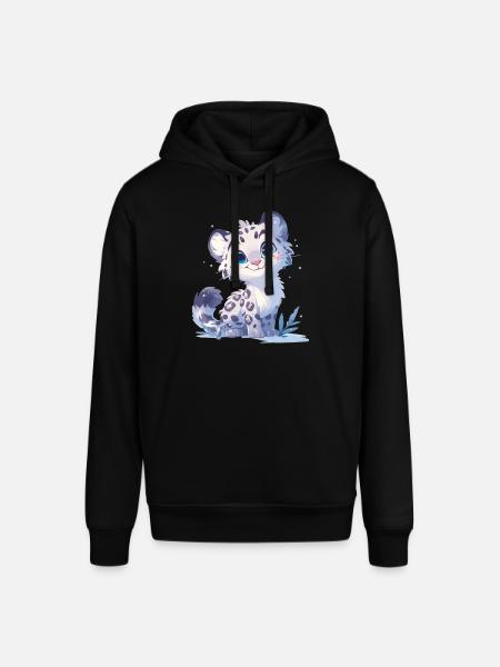 Snow Leopard Schneeleoparden Schneeleopard - Stanley/Stella SOUNDER Unisex Hoodie - black