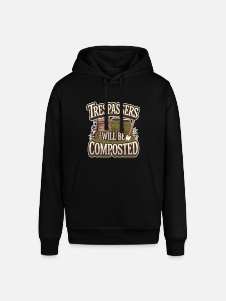 Trespassers Will Be Composted - Stanley/Stella Unisex Hoodie SOUNDER - Schwarz