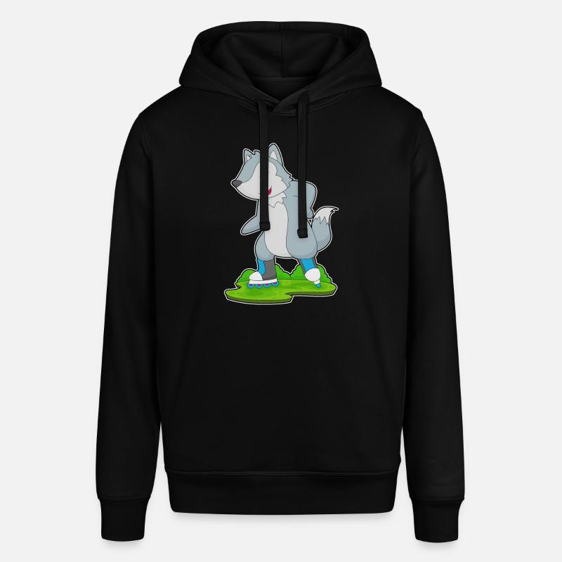 Wolf Inline skating Rollschuhe - Stanley/Stella Unisex Hoodie SOUNDER - Schwarz