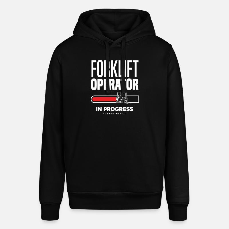 Gabelstaplerfahrer Fortschritt Bitte Warten - Stanley/Stella Unisex Hoodie SOUNDER - Schwarz