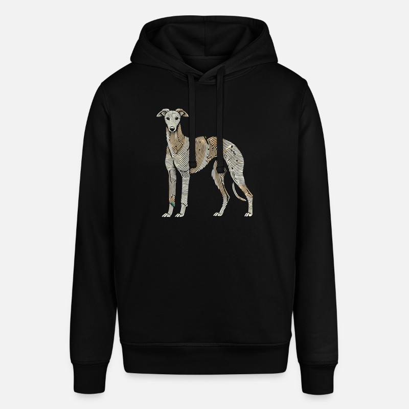 Greyhound Greyhound Empreinte digitale - Sweat à capuche SOUNDER Stanley/Stella Unisexe - noir