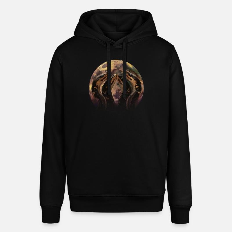 python royal serpent lune hurlante - Sweat à capuche SOUNDER Stanley/Stella Unisexe - noir