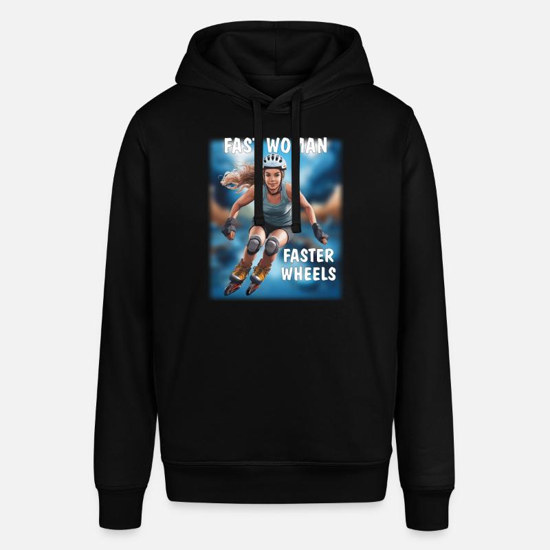 FEMME RAPIDE, ROUES PLUS RAPIDES - Sweat à capuche SOUNDER Stanley/Stella Unisexe - noir