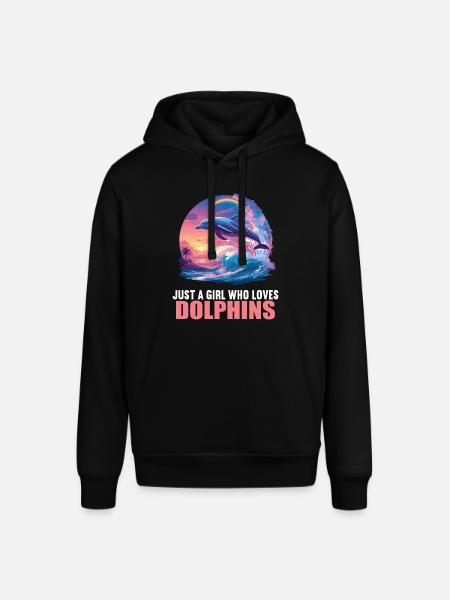 Dolphin Dolphins Dolphin - Stanley/Stella SOUNDER Unisex Hoodie - black