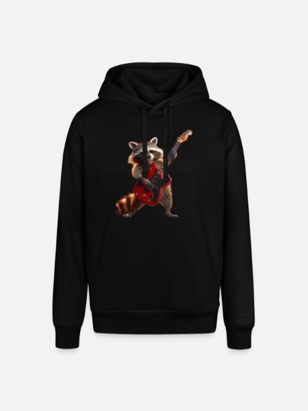Raccoon - Stanley/Stella SOUNDER Unisex Hoodie - black