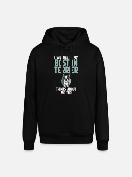 Boston Terrier Gifts - Stanley/Stella Unisex Hoodie SOUNDER - Schwarz