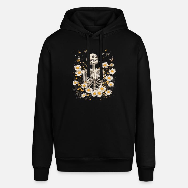 Fleurs squelettes - Sweat à capuche SOUNDER Stanley/Stella Unisexe - noir