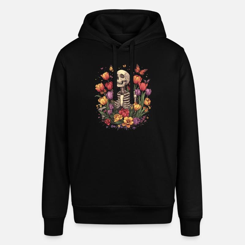 Fleurs squelettes - Sweat à capuche SOUNDER Stanley/Stella Unisexe - noir