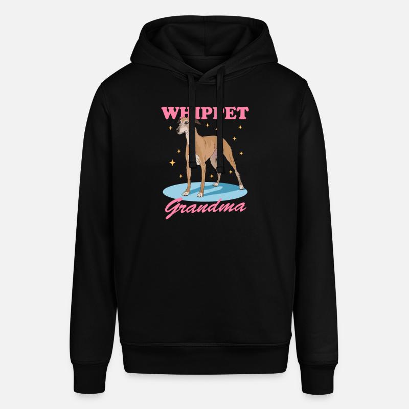 Whippet Oma Englischer Windhund Geschenk - Stanley/Stella Unisex Hoodie SOUNDER - Schwarz