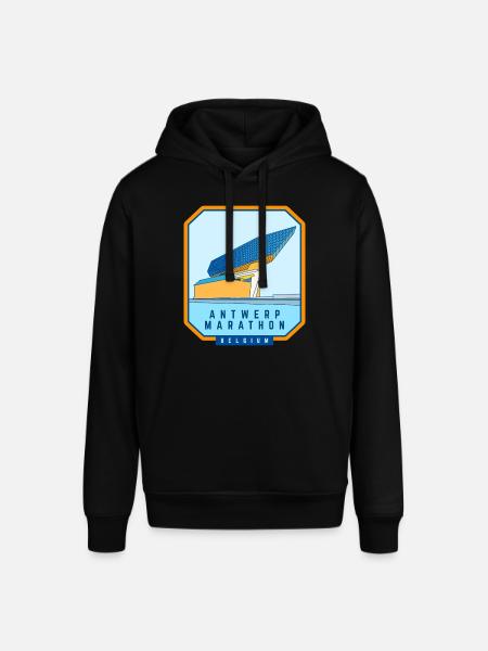Antwerp Marathon - Belgium - Stanley/Stella SOUNDER Unisex Hoodie - black
